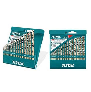 Bộ 19 mũi khoan kim loại HSS hiệu Total TACSD0195
