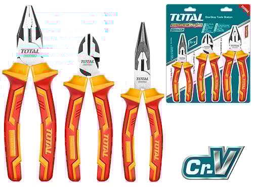 Bộ 3 kềm cách điện hiệu Total THT2K0302