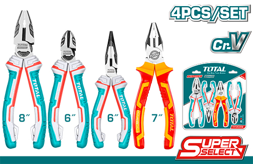 Bộ 4 kềm cắt hiệu Total THT2K0456