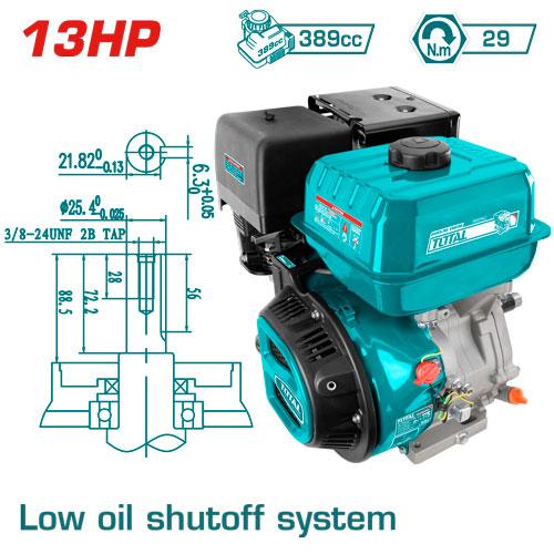 Động cơ nổ chạy xăng hiệu Total TGEN1881 – 13HP