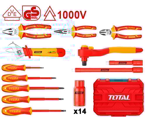 Bộ 26 công cụ cách điện hiệu Total THKITH2601