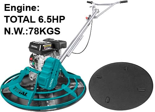 Máy xoa nền bê tông dùng xăng hiệu Total TP9361-2 cs động cơ 4.8KW (6.5HP)