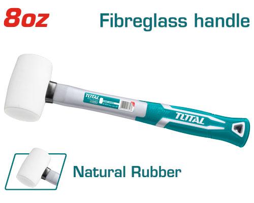 Búa cao su trắng (220g) hiệu Total THT76836