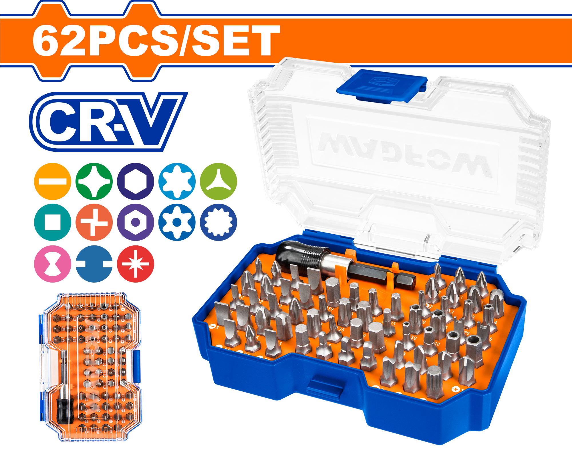 Bộ 62 mũi bắt vít đa năng