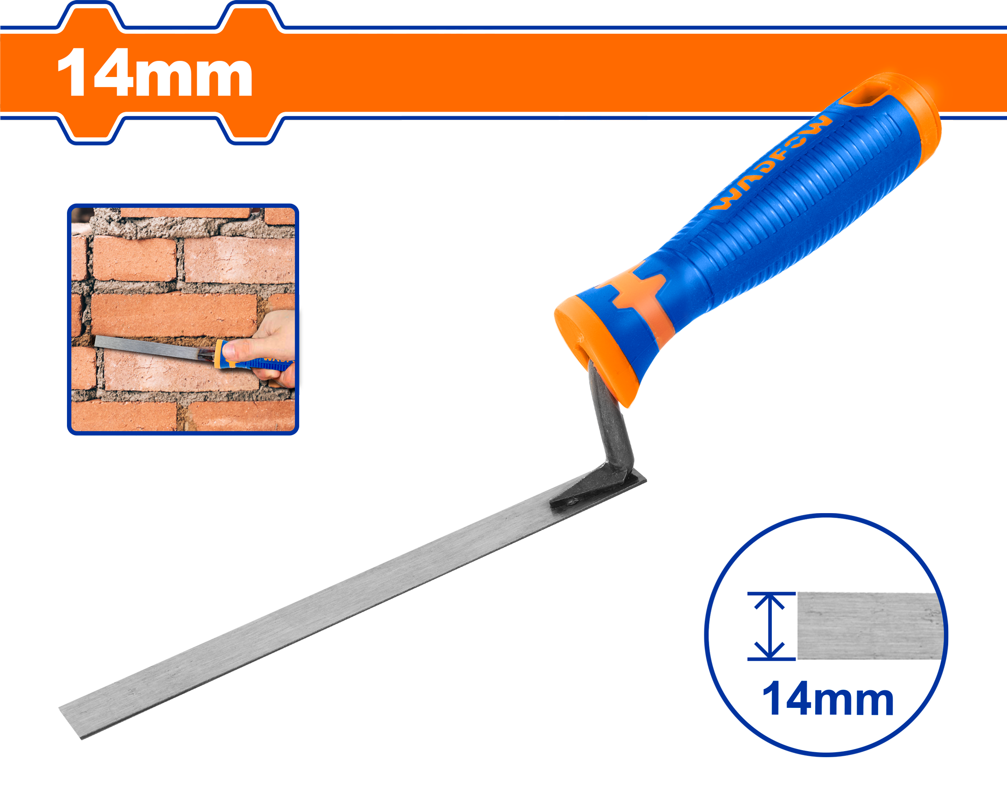 Bay trát vữa khe 14mm