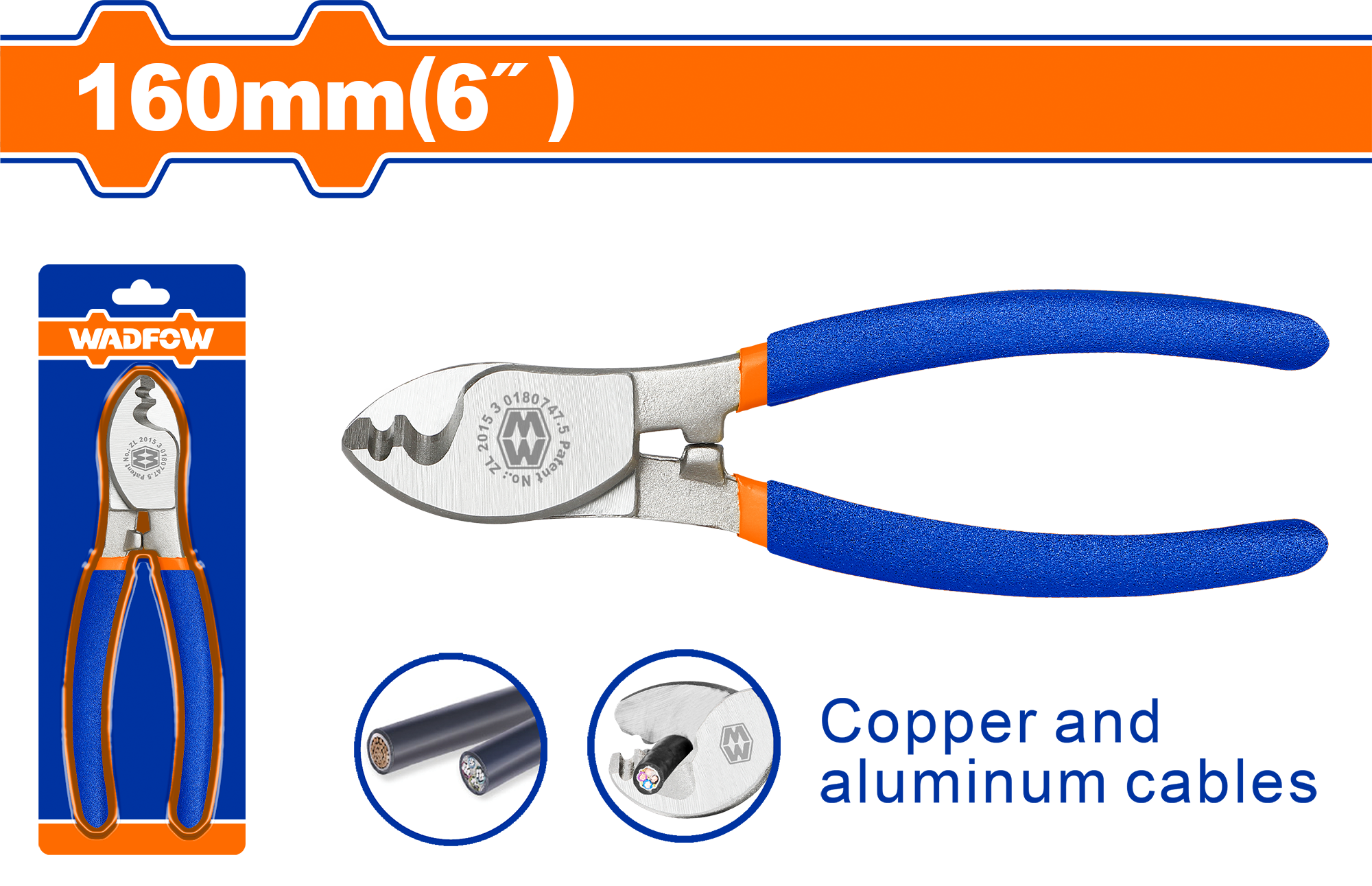 Kềm cắt cáp 6″/160mm
