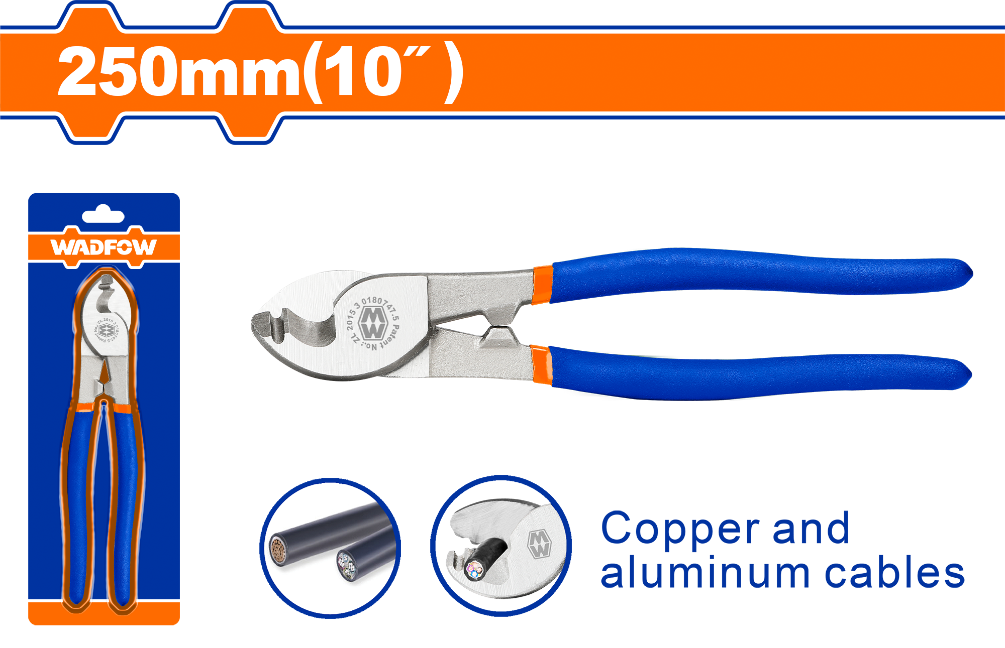 Kềm cắt cáp 10″/250mm