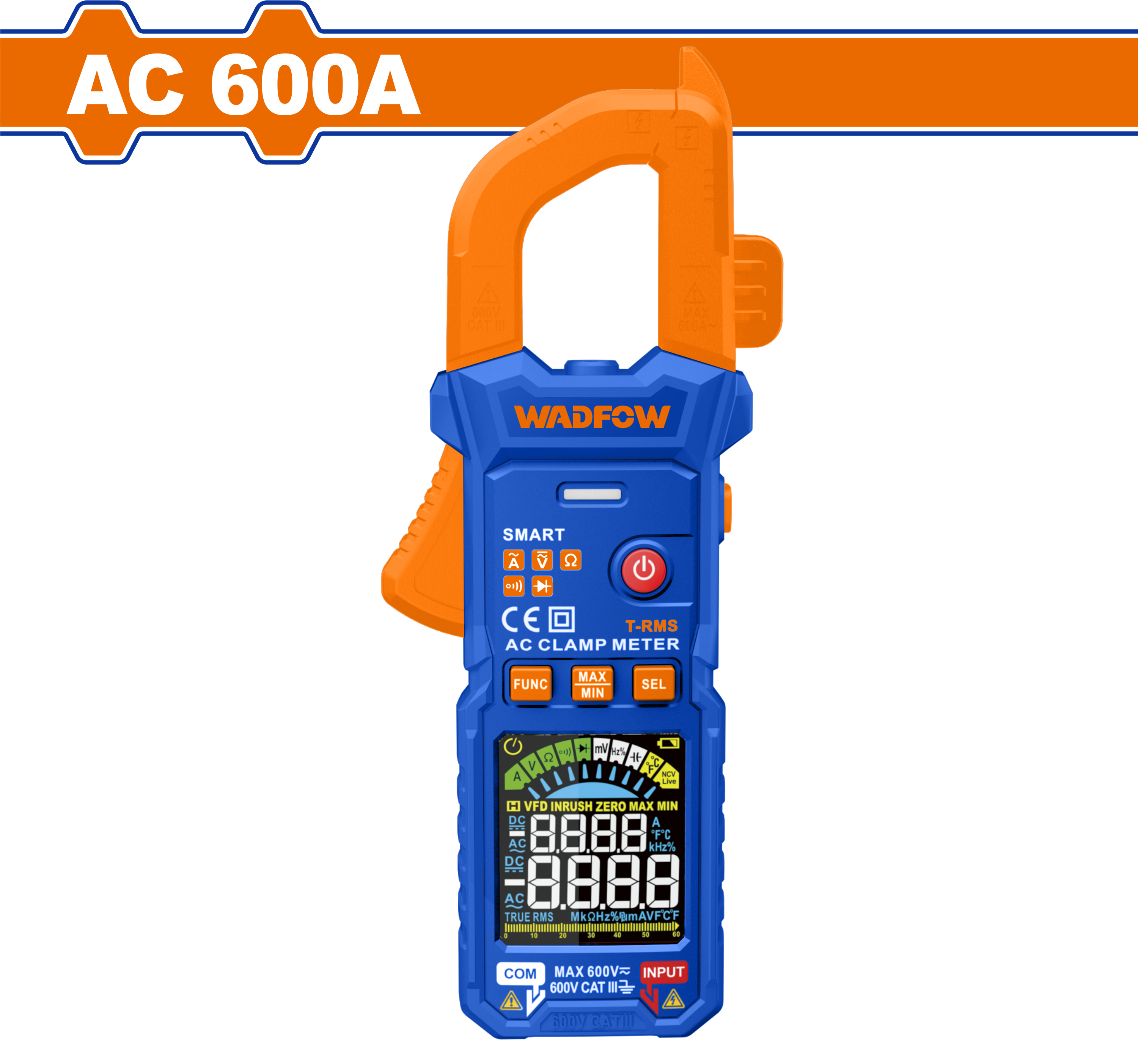 Kìm đo AC kỹ thuật số 600A-6000 số đếm