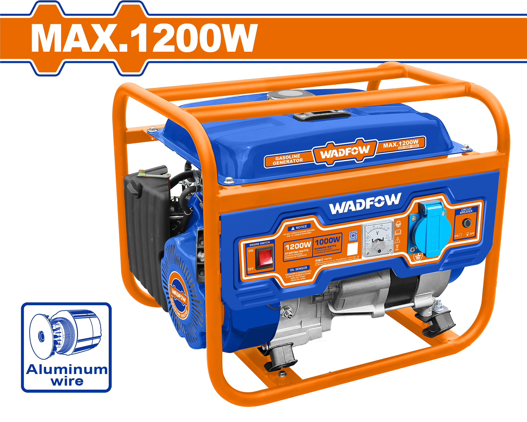 Máy phát điện dùng xăng 1200W