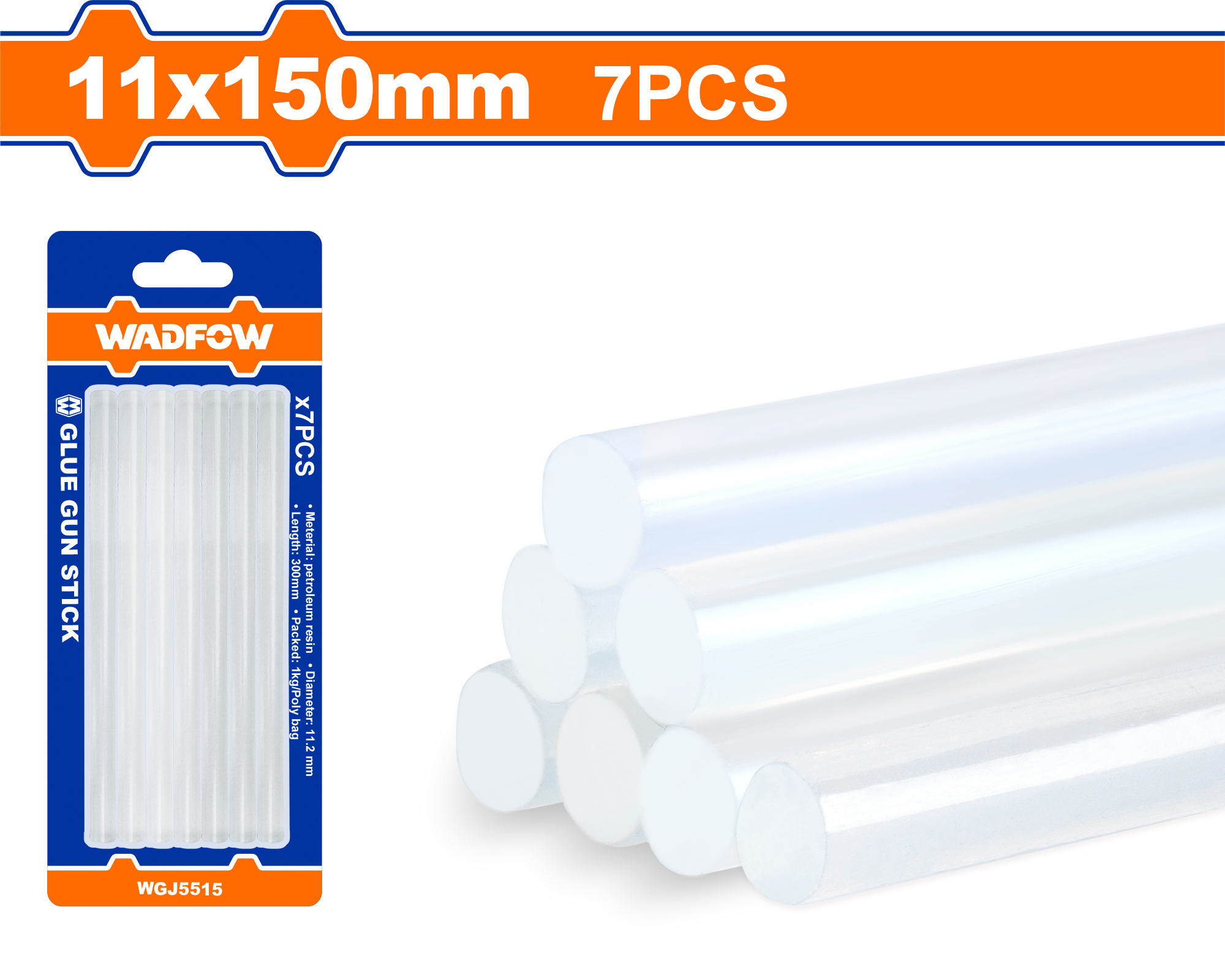Bộ 7 thanh keo nến 11x150mm
