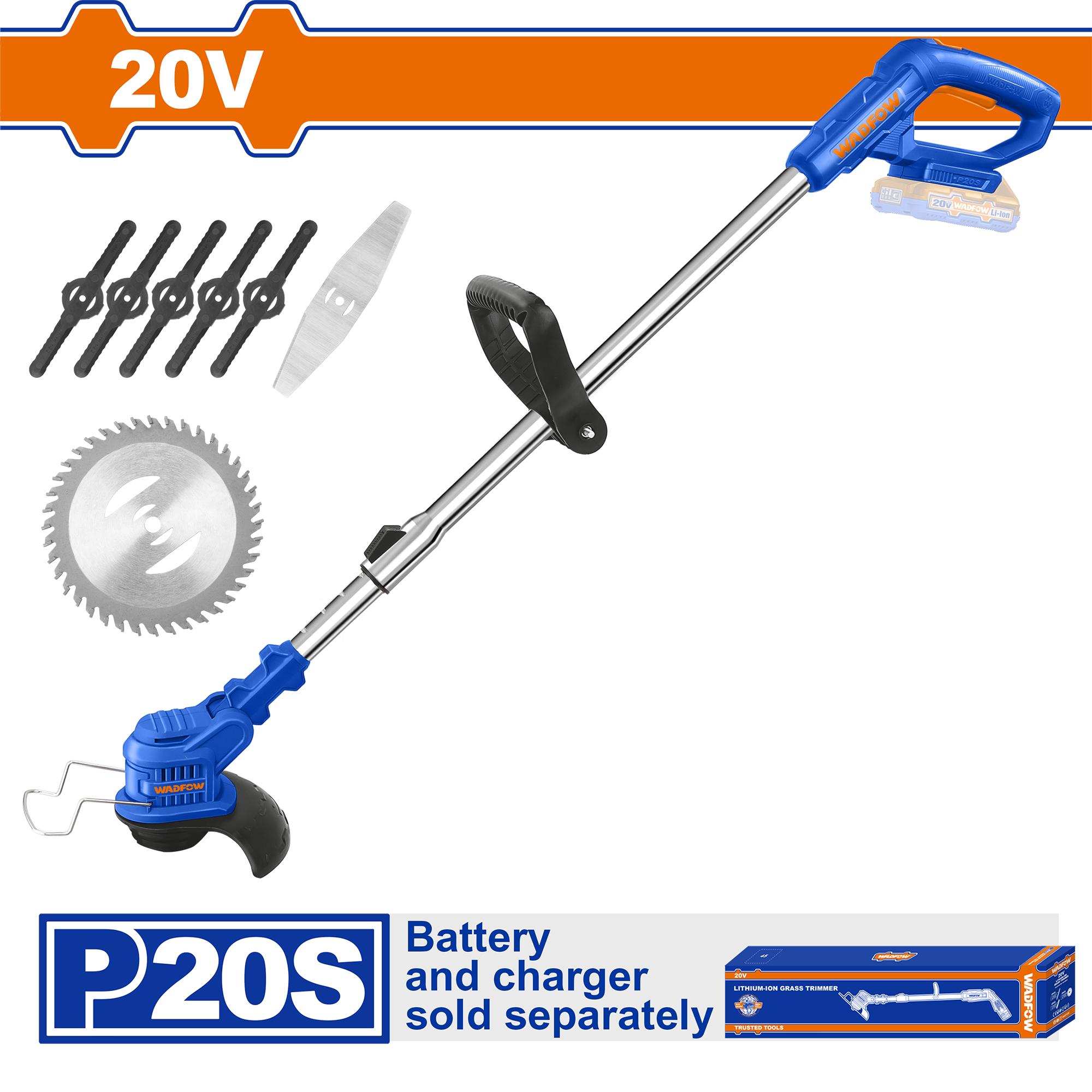 Máy cắt cỏ dùng pin 20V (không gồm pin & sạc)