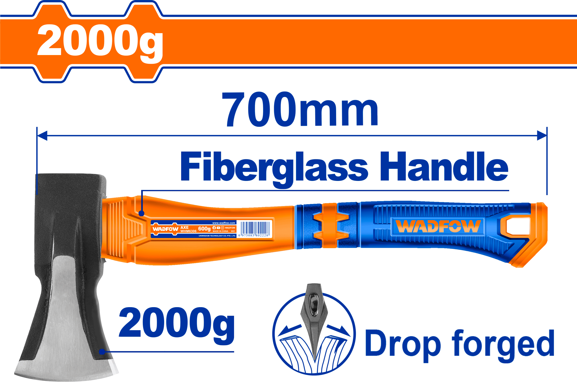 Búa rìu cao cấp 2000g