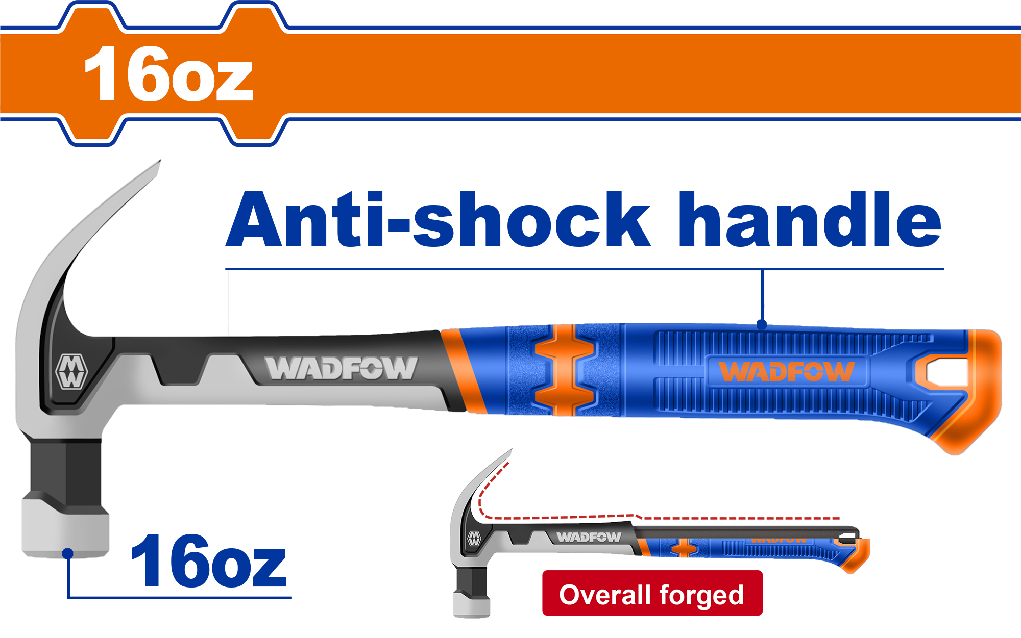 Búa nhổ đinh nguyên khối 450g