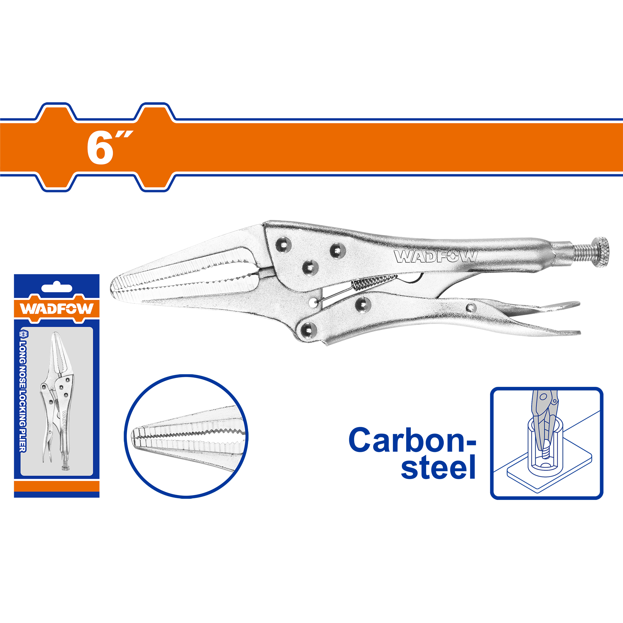 Kềm bấm chết mũi dài 6″