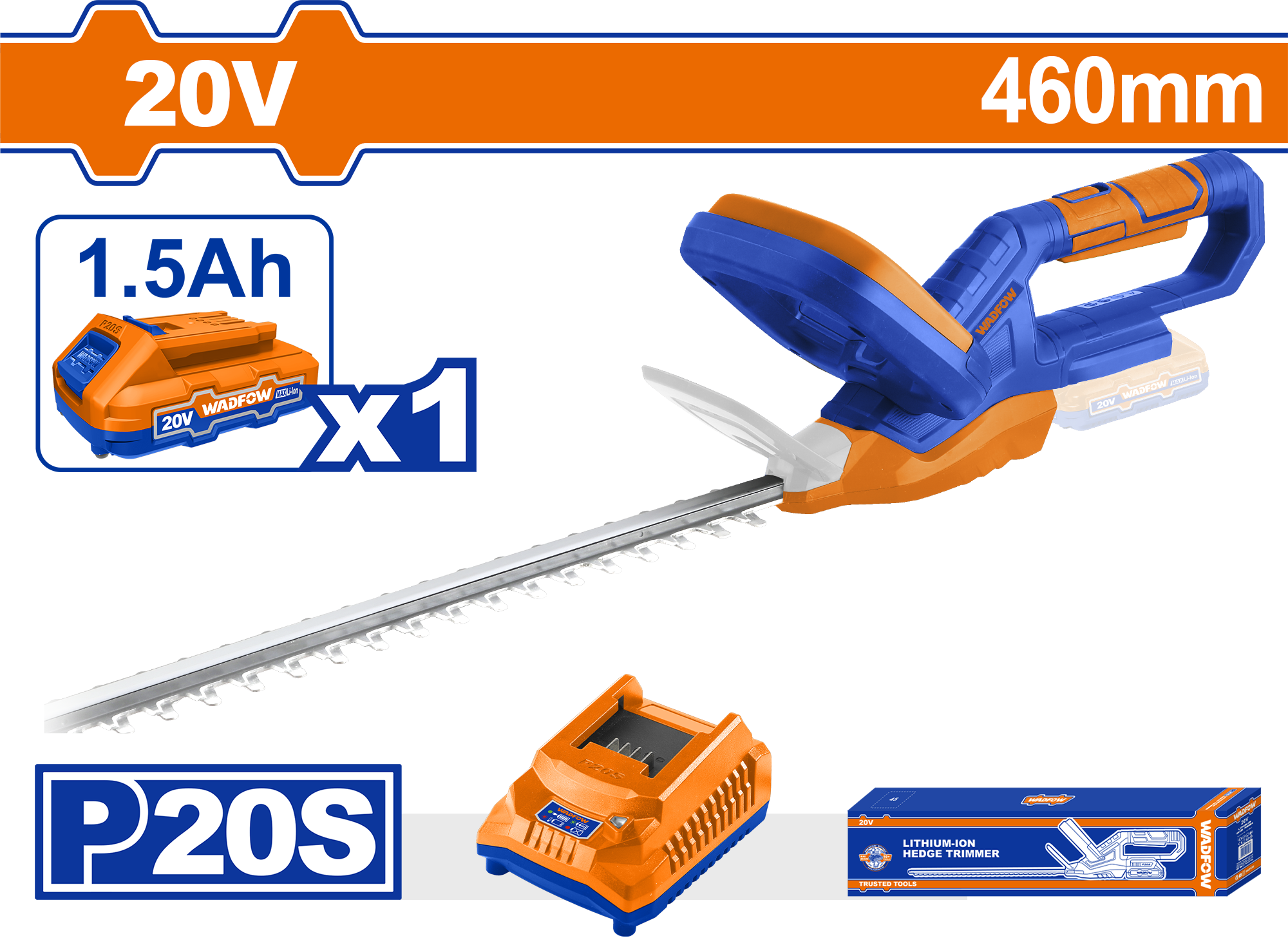 Máy cắt tỉa hàng rào dùng pin 20V