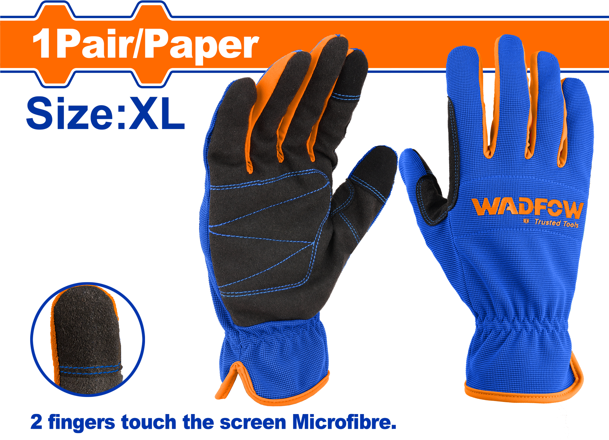 Găng tay cơ khí XL (2 ngón chạm cảm ứng)