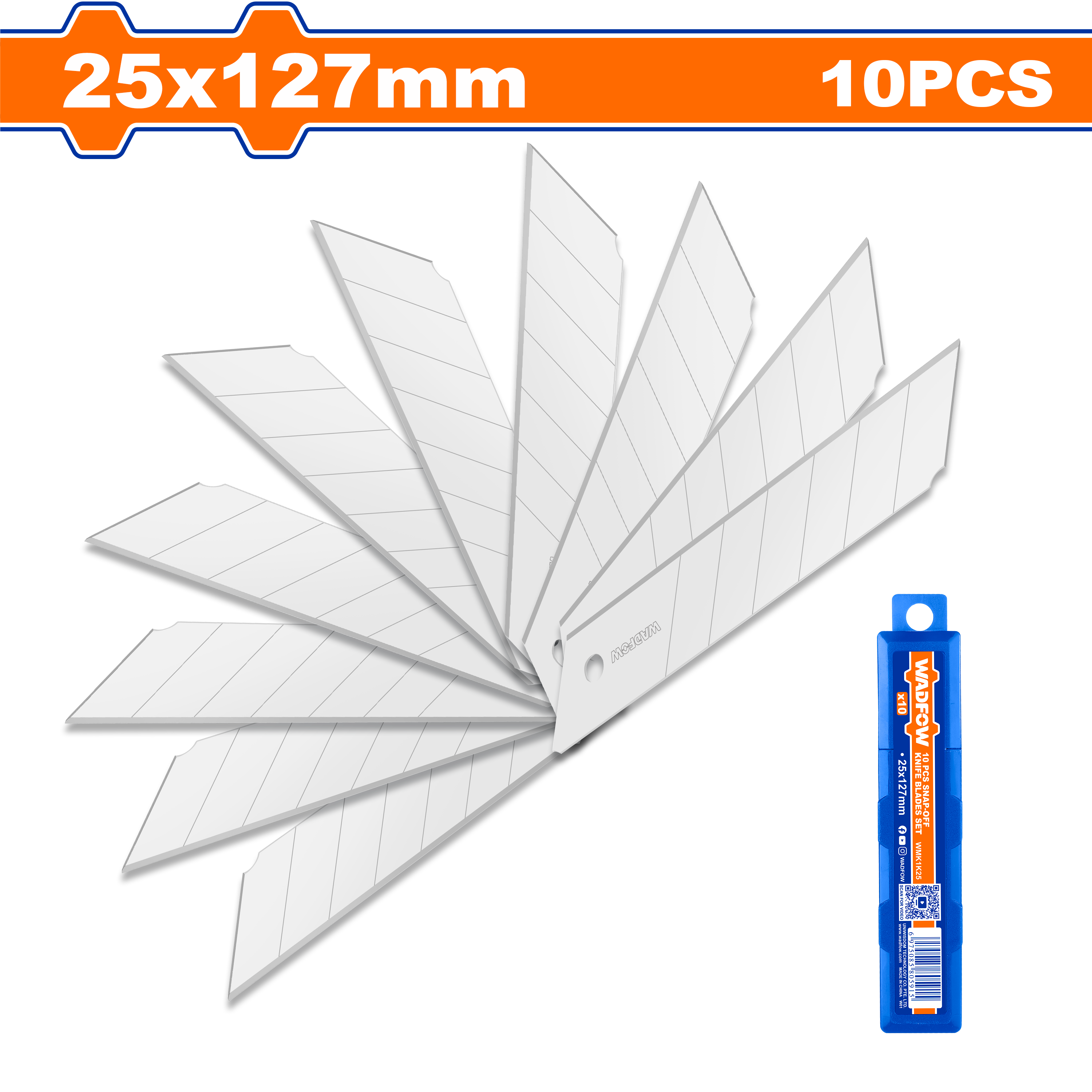 Bộ 10 lưỡi dao rời 25x127mm