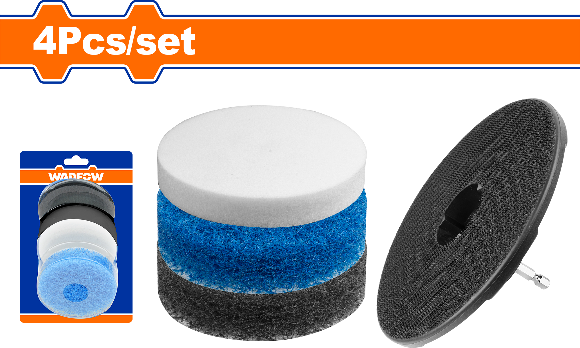 Bộ 4 miếng chà sàn và đế tròn 3.5″