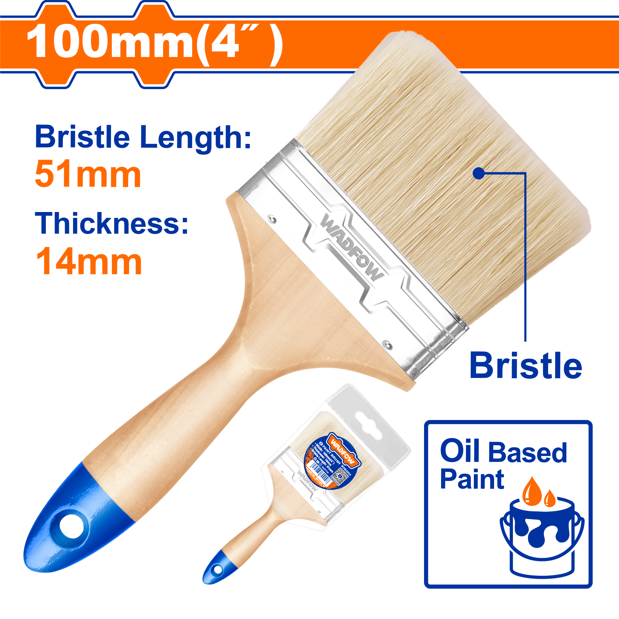 Cọ sơn dầu 4″(100mm)