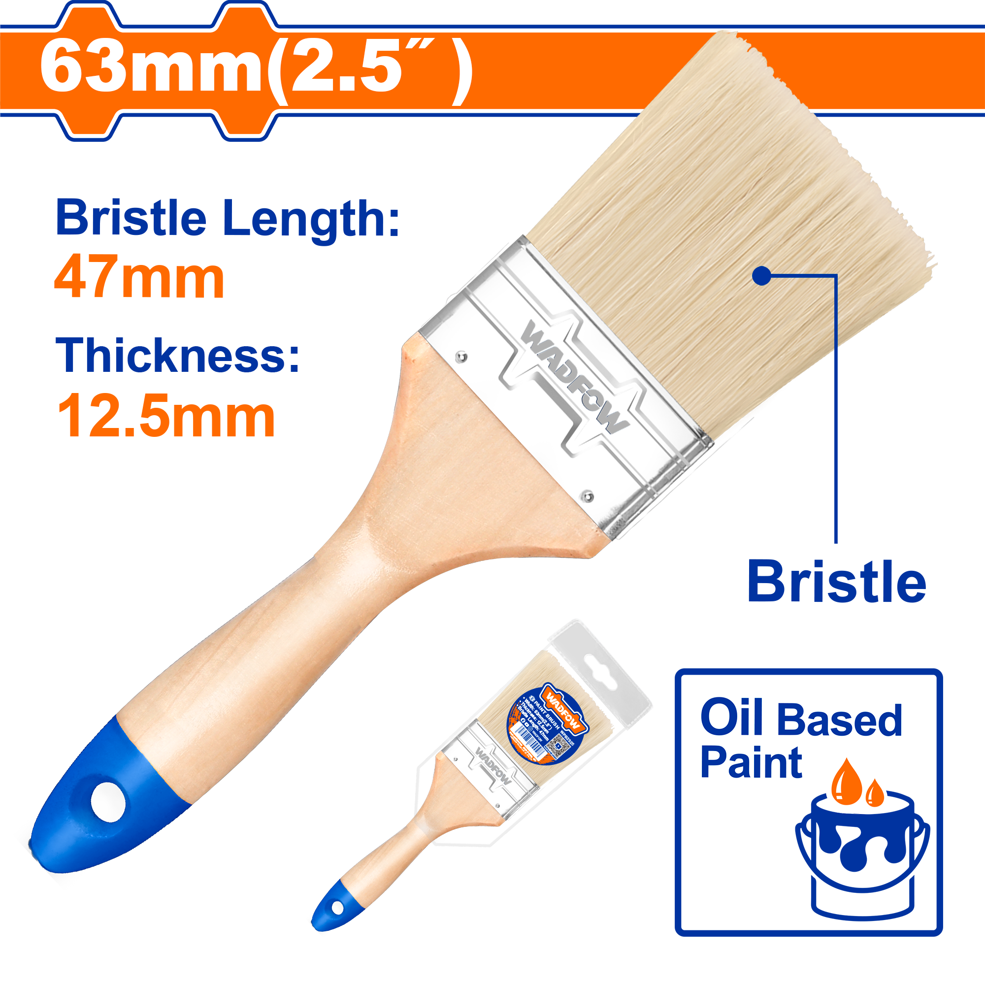 Cọ sơn dầu 2.5″(63mm)