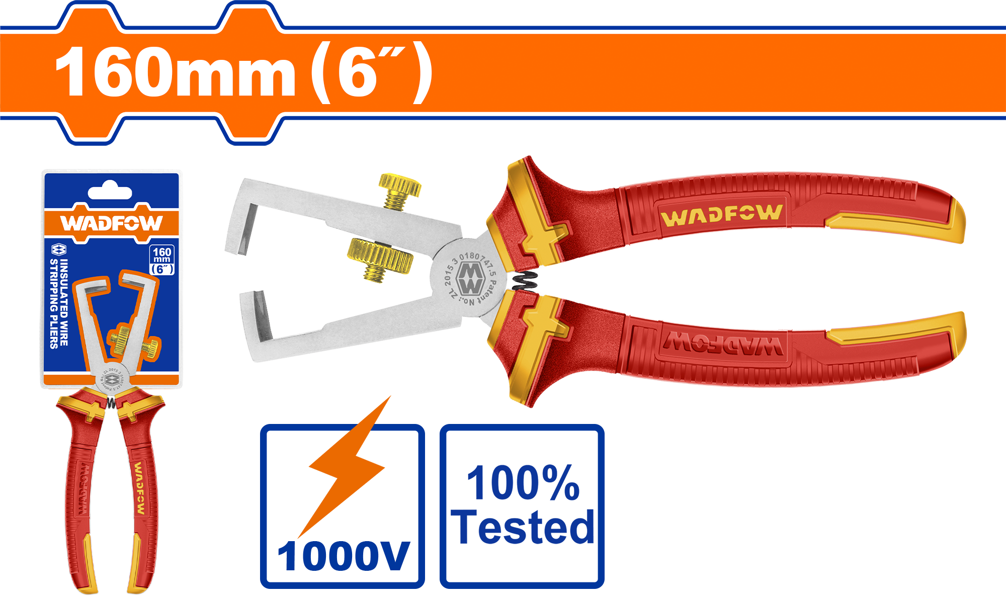 Kềm tuốt dây điện cách điện 6″