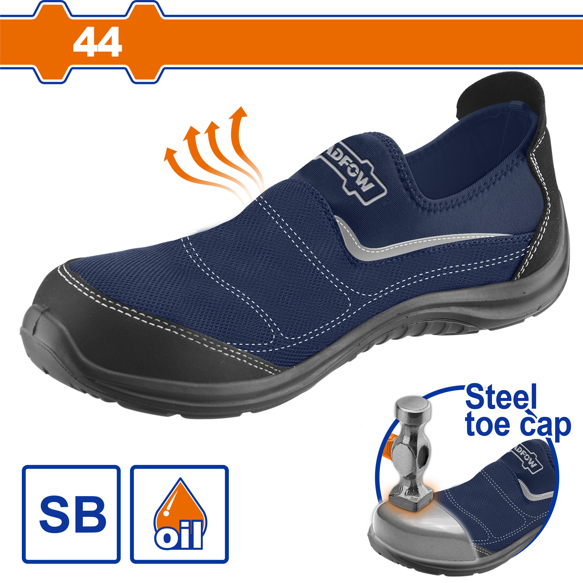 Giày bảo hộ mũi thép 44