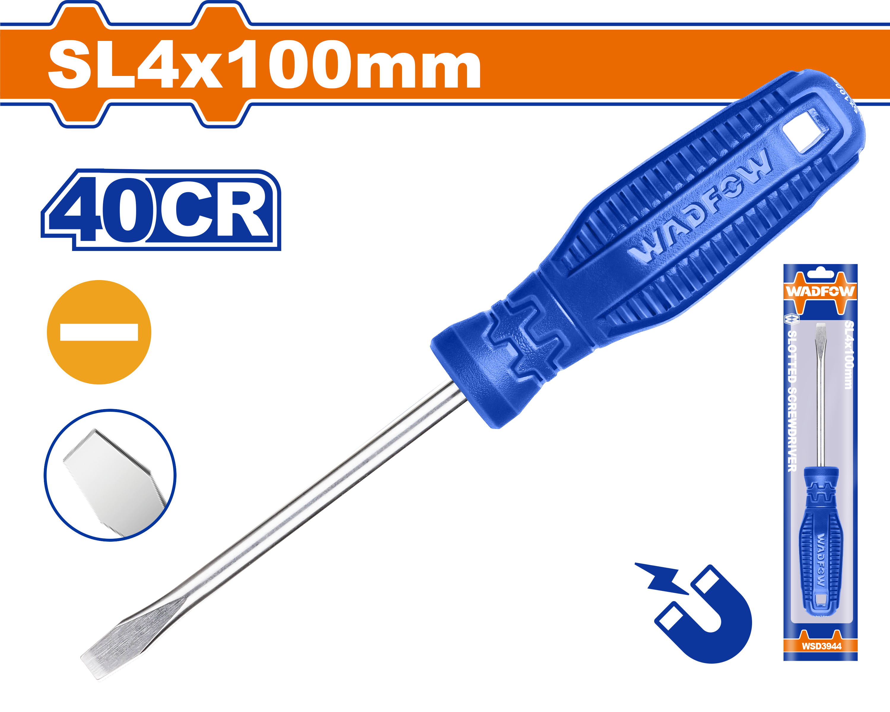 Tua vít dẹp SL4x100mm