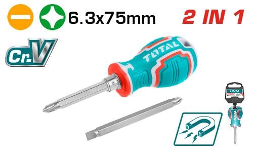Bộ tua vít 2 trong 1 hiệu Total THT250216