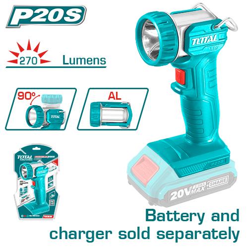 Đèn làm việc dùng pin Lithium (không kèm pin & sạc) hiệu Total TWLI2038 – 20V