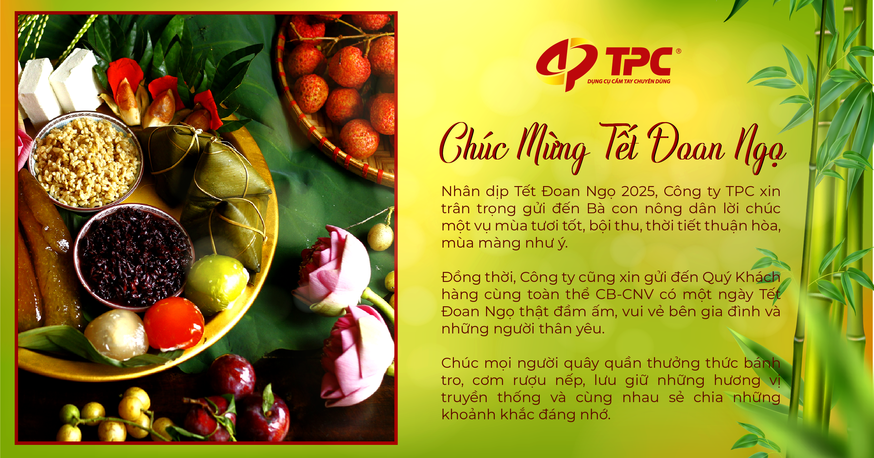 TPC Việt Nam chúc mừng Tết Đoan Ngọ 2025!