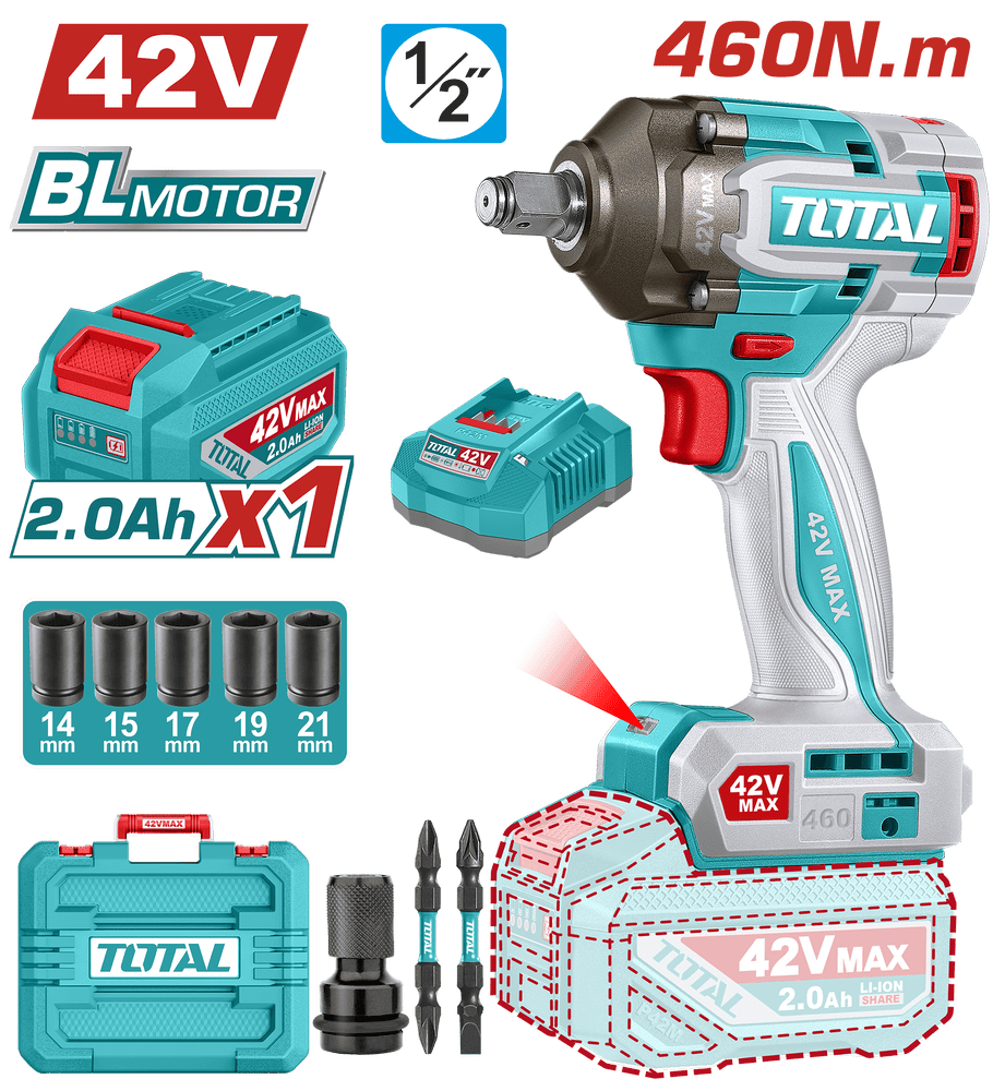 Máy Siết Bulong pin 42V Total